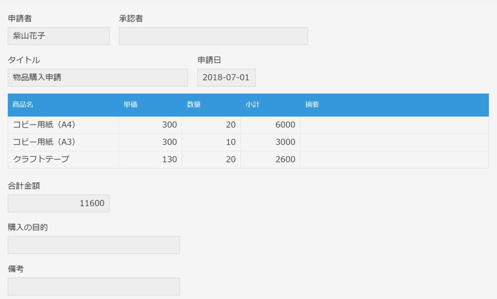 各種申請／精算アプリの金額を集計する - krewDataドリル