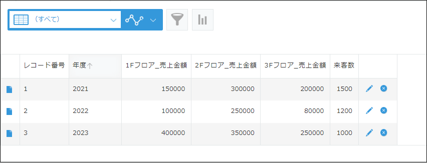 アプリ構成を変更する - krewDataドリル